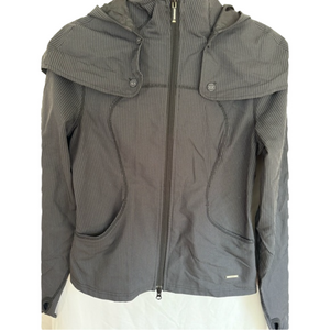 Lululemon black pinstripe jacket